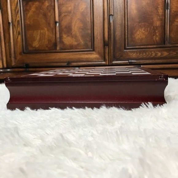 Wood Multi Game Box - Chess Checkers Backgammon Tic Tac Toe Mind Mancala & More - Picture 10 of 16